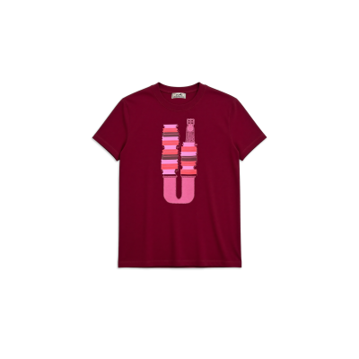 HERMES PRINTED STRAIGHT T-SHIRT H6E4647DA3V34